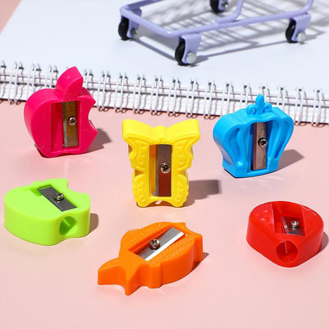 5 PCS/Pack Simple Manual Single-hole Pencil Sharpener