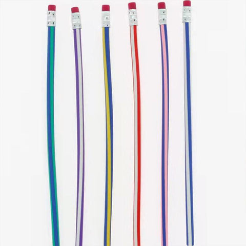 5 PCS/Pack Unbreakable Colored Striped Soft Pencil