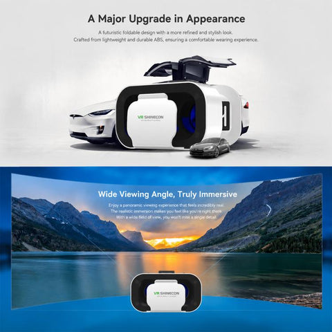VR SHINECON G05A VR Glasses for 4.7-6.5 inch Phone, G05A Host, G05A+B03, G05A+Y1 White, G05A+Y1 Black