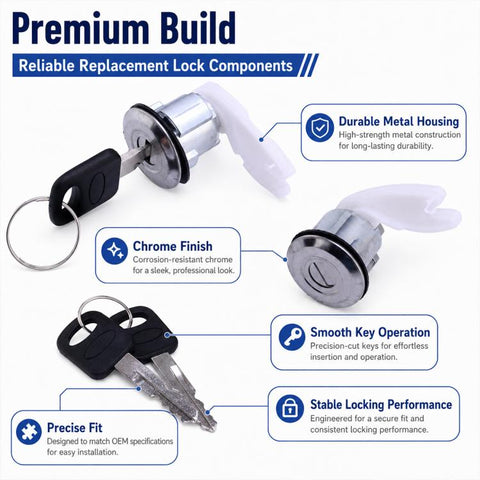For Ford Car Ignition Switch & Door Lock Set F2UZ1522050A, F3TZ7822050B