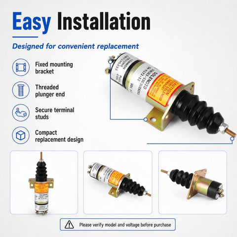 For Woodward Solenoid Valve 12V Engine Shutdown Valve 1502ES-12C3U1B2S1, SA-5172-12, For Woodward 12V