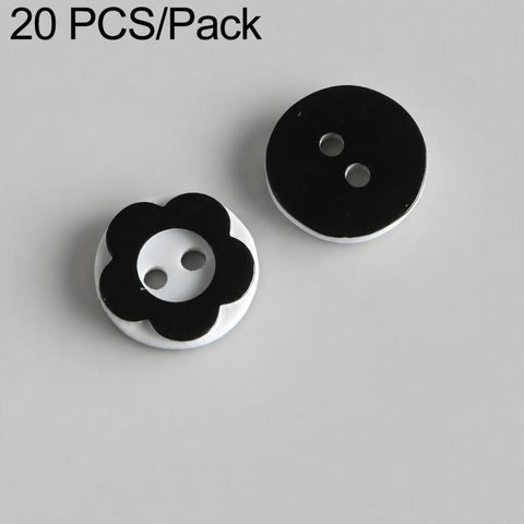 20 PCS/Set Colorful Resin Buttons for DIY Bracelets Accessories