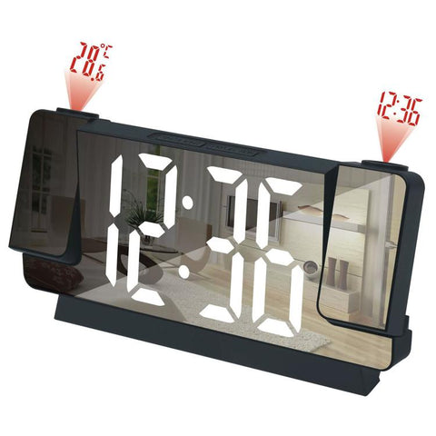 DS-3822LP Multifunctional LED Screen Dual Projection Mirror Display Electronic Digital Clock