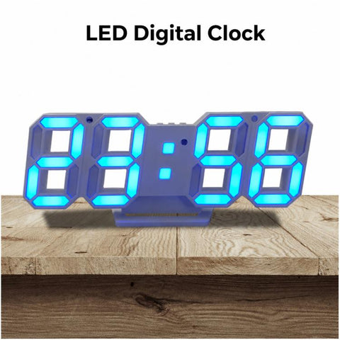 DS-3638B Creative 3D Stereoscopic Design Alarm Clock, LED Digital Electronic Clock