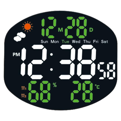DS-3816L Multifunctional LED Digital Large Screen Weather Display Electronic Clock with Remote Control