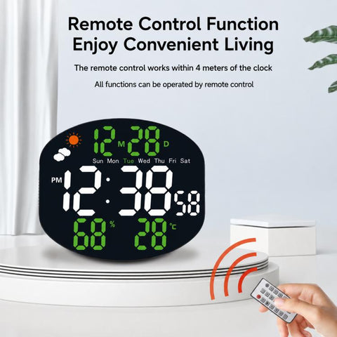 DS-3816L Multifunctional LED Digital Large Screen Weather Display Electronic Clock with Remote Control