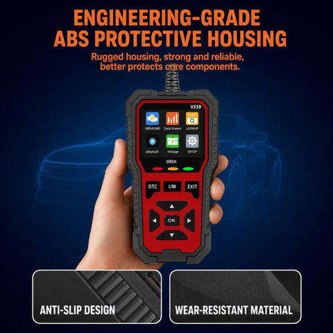 V539 Car Code Reader OBD2 Fault Detector Multifunctional Fault Code Clearing Scanner