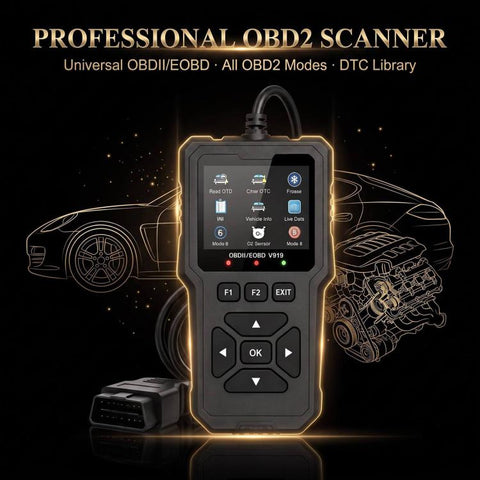 V919 Car Fault Diagnostic Scanner OBD2 Auto Code Reader, V919