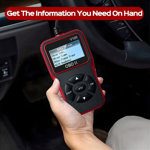 V100 Car OBD2 Diagnostic Scanner, Fault Code Reader, Engine Fault Diagnostic Tool, V100