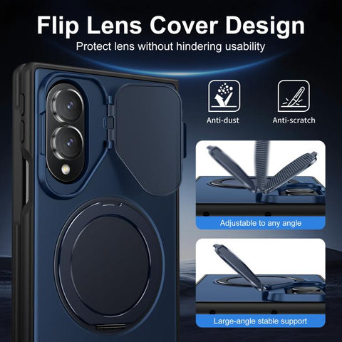 ShellGod Magnetic Rotation Holder Shockproof Protective Phone Case, For Galaxy Z Fold8 5G, For Galaxy Z Fold8 Ultra 5G / Fold 7 5G, For Galaxy Z Flip 8 5G