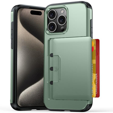 Sliding Card Slot PC Hybrid TPU Phone Case, For iPhone 15 Plus / 14 Plus, For iPhone 14, For iPhone 14 Pro, For iPhone 14 Pro Max, For iPhone 13 Pro Max / 12 Pro Max, For iPhone 13 Pro