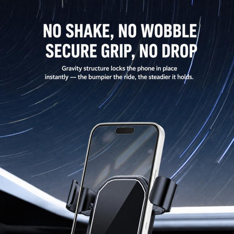 S22 Car Air Vent Dedicated Gravity Navigation Phone Mount Holder, Matte Finish, Mirror Finish