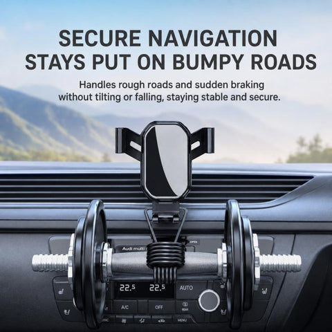 S22 Car Air Vent Dedicated Gravity Navigation Phone Mount Holder, Matte Finish, Mirror Finish