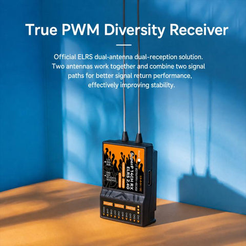 BETAFPV SuperP 14CH ELRS Diversity Receiver Long-range ELRS receiver, ELRS 2.4G, ELRS 915M