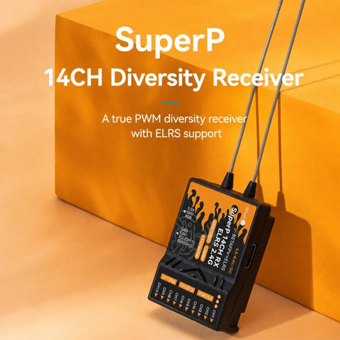 BETAFPV SuperP 14CH ELRS Diversity Receiver Long-range ELRS receiver, ELRS 2.4G, ELRS 915M