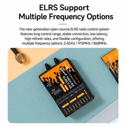 BETAFPV SuperP 14CH ELRS Diversity Receiver Long-range ELRS receiver, ELRS 2.4G, ELRS 915M
