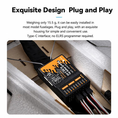 BETAFPV SuperP 14CH ELRS Diversity Receiver Long-range ELRS receiver, ELRS 2.4G, ELRS 915M
