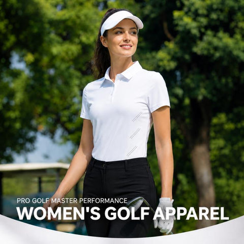 PGM YF881 Women Breathable Stretch Golf Shirt, S, M, L, XL, XXL