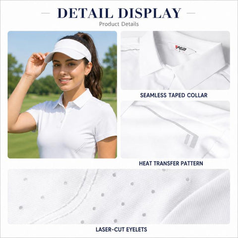 PGM YF881 Women Breathable Stretch Golf Shirt, S, M, L, XL, XXL