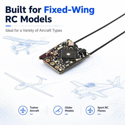 FlySky Tr8B / TMR / IN4r-GYB 3rd Generation Protocol Receiver for Model Aircraft Fixed Wings
