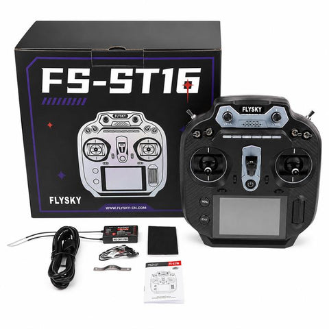 FlySky FS-ST16 2.4GHz 16CH ANT Protocol Radio Transmitter, FS-ST16 Left + SR8, FS-ST16 Right + SR8, FS-ST16 Double Return + SR8