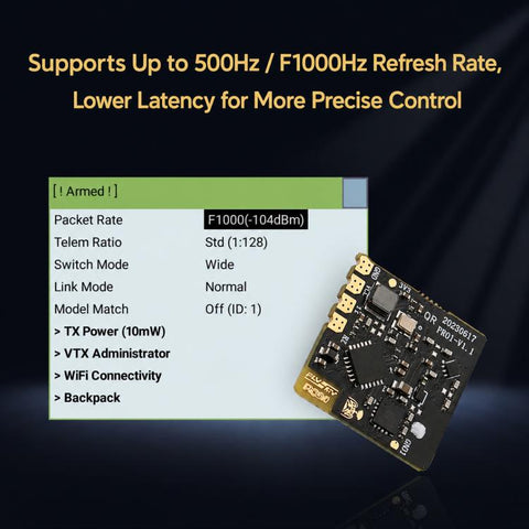 FlySky PR01 Dual Ceramic Antenna ELRS Receiver 100mW Backhaul Power Drone Receiver, PR01