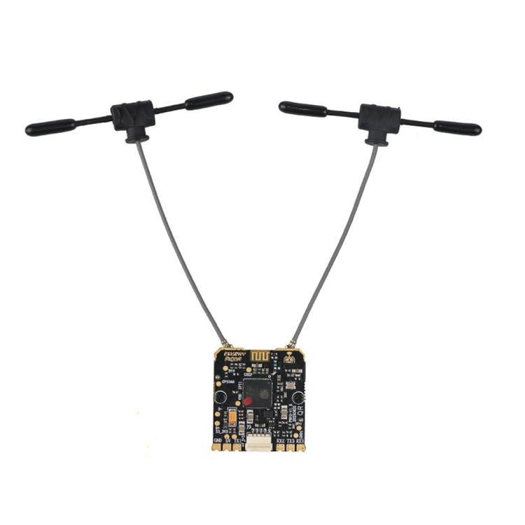 FlySky PR02 ELRS Dual-Core Diversity Receiver with Dual 2.4GHz 250MW Backhaul Power TXCO, PR02