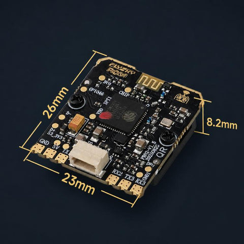 FlySky PR02 ELRS Dual-Core Diversity Receiver with Dual 2.4GHz 250MW Backhaul Power TXCO, PR02