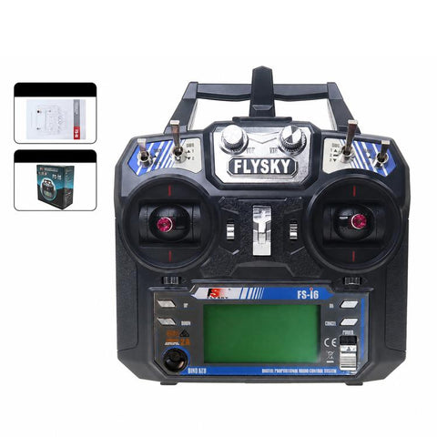 FlySky 2.4GHz 6CH Radio System Two-way RC Transmitter Controller, I6+IA6B Left Throttle, I6+IA6B Right Throttle, I6 Left No Receiver, I6 Right No Receiver, I6+IA6 Left Throttle, I6+IA6 Right Throttle