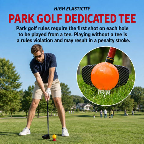 PGM QT032 Durable Rubber Park Golf Ball Tee Round-Hole Holder