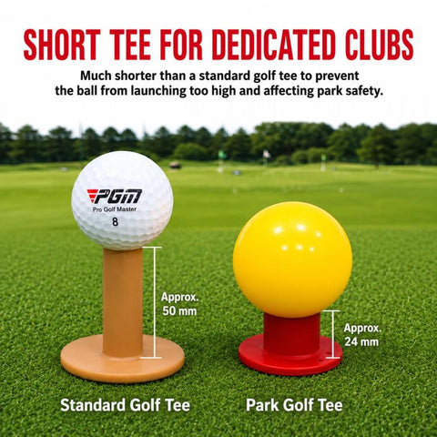 PGM QT032 Durable Rubber Park Golf Ball Tee Round-Hole Holder