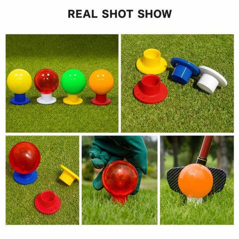 PGM QT032 Durable Rubber Park Golf Ball Tee Round-Hole Holder