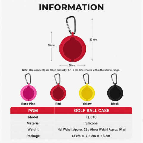 PGM QJ010 Park Golf Ball Silicone Protective Cover