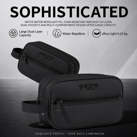 PGM SOB025 Double-Layer Large-Capacity Water-Repellent Golf Handbag