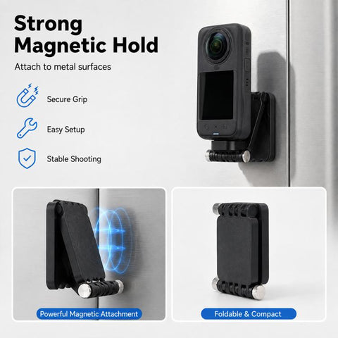 Foldable Magnetic Mount, For Insta360 X6 / DJI Osmo 360 II