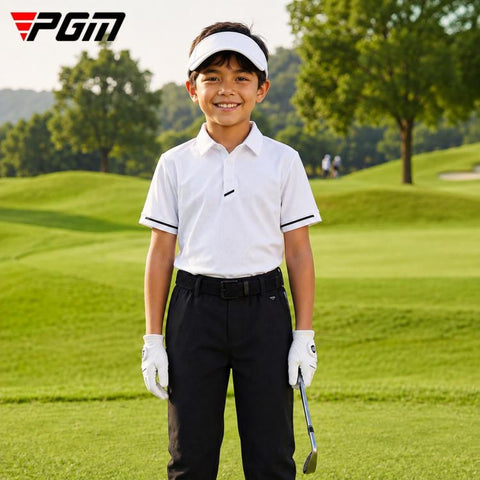 PGM YF881 Boy Short Sleeve Breathable Golf Shirt, S, M, L, XL
