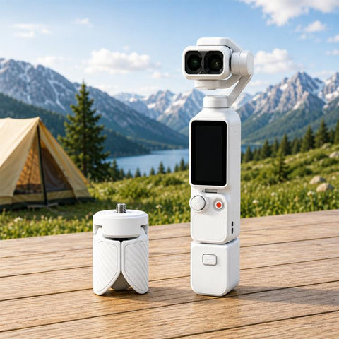 Mini Tripod Desktop Mount for DJI Osmo Pocket 4P / 4 / 3 / Insta360 Luna Ultra