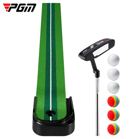PGM TL042 Portable Indoor Golf Putting Practice Mat, Only Trainer, Trainer Set