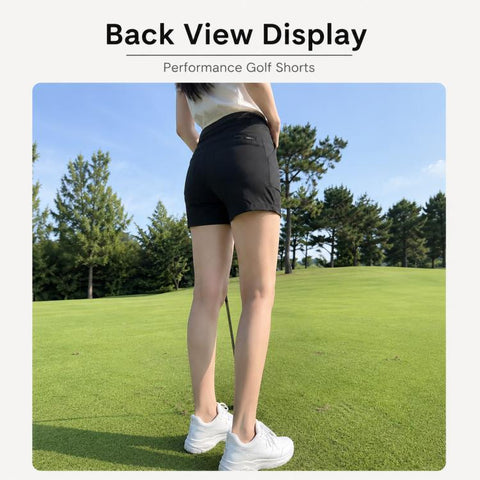 PGM KUZ223 Women Slim-Fit Quick-Dry Breathable Golf Shorts, XS, S, M, L, XL