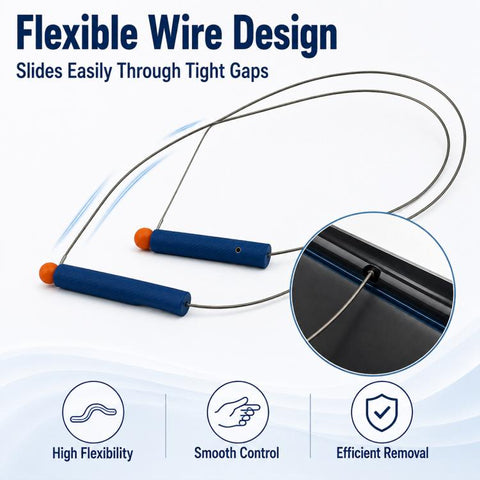 Car Stereo Removal Wire Puller, Vehicle Stereo Removal And Repair Auxiliary Tool, 60cm, 80cm, 1m