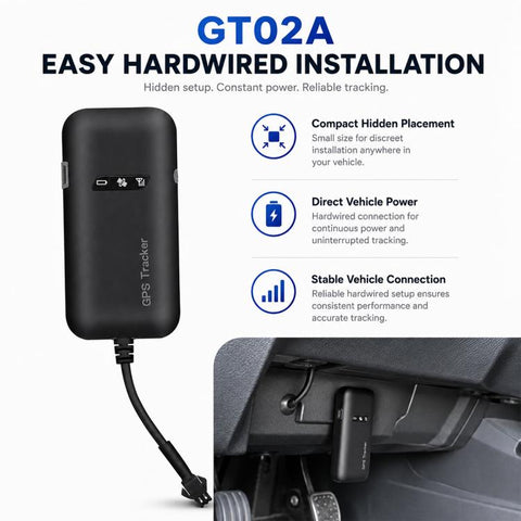 GT02A 2G Version Vehicle GPS Tracker, Smart Car Tracking Device