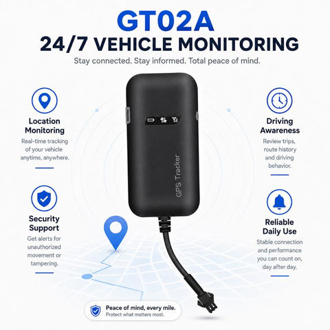 GT02A 2G Version Vehicle GPS Tracker, Smart Car Tracking Device