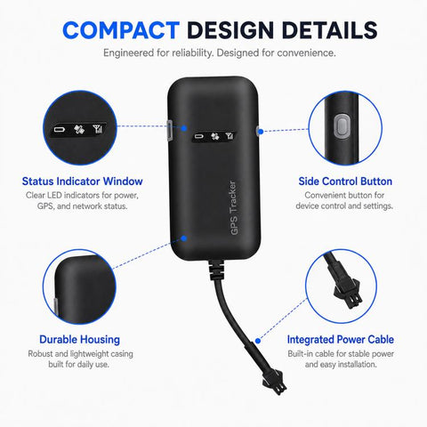 GT02A 2G Version Vehicle GPS Tracker, Smart Car Tracking Device