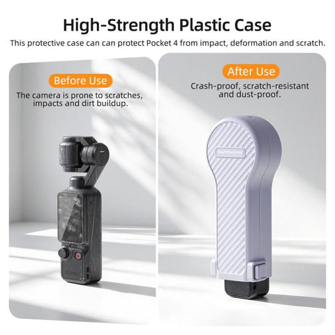 Sunnylife Bulb-Shaped Shock-proof Protective Cover with Filter Box, For DJI Osmo Pocket 4 / 3
