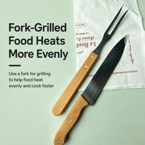 LsCook Portable Stainless Steel BBQ Tools with Carrying Bag, 2 PCS/Set, 3 PCS/Set, 4 PCS/Set