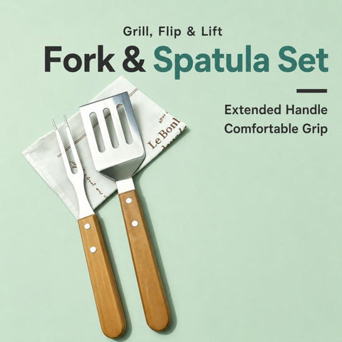 LsCook Portable Stainless Steel BBQ Tools with Carrying Bag, 2 PCS/Set, 3 PCS/Set, 4 PCS/Set