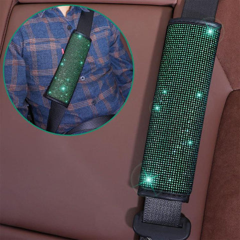 7 in 1 Set Car Diamond Studded Steering Wheel Cover, Diameter: 38cm