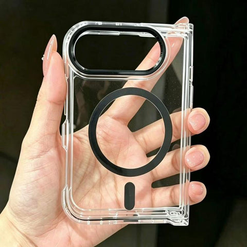 Acrylic Transparent Magnetic Phone Case, For iPhone Duo
