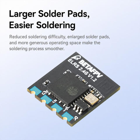 BETAFPV ELRS Lite Receiver Flat Antenna V1.2 2.4GHz Module, ELRS Lite