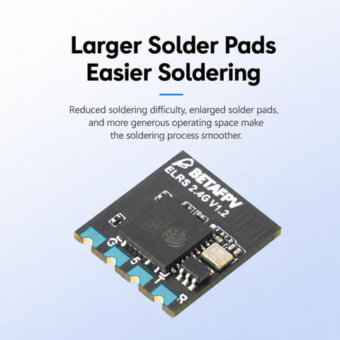 BETAFPV ELRS Lite Receiver Flat Antenna V1.2 2.4GHz Module, ELRS Lite
